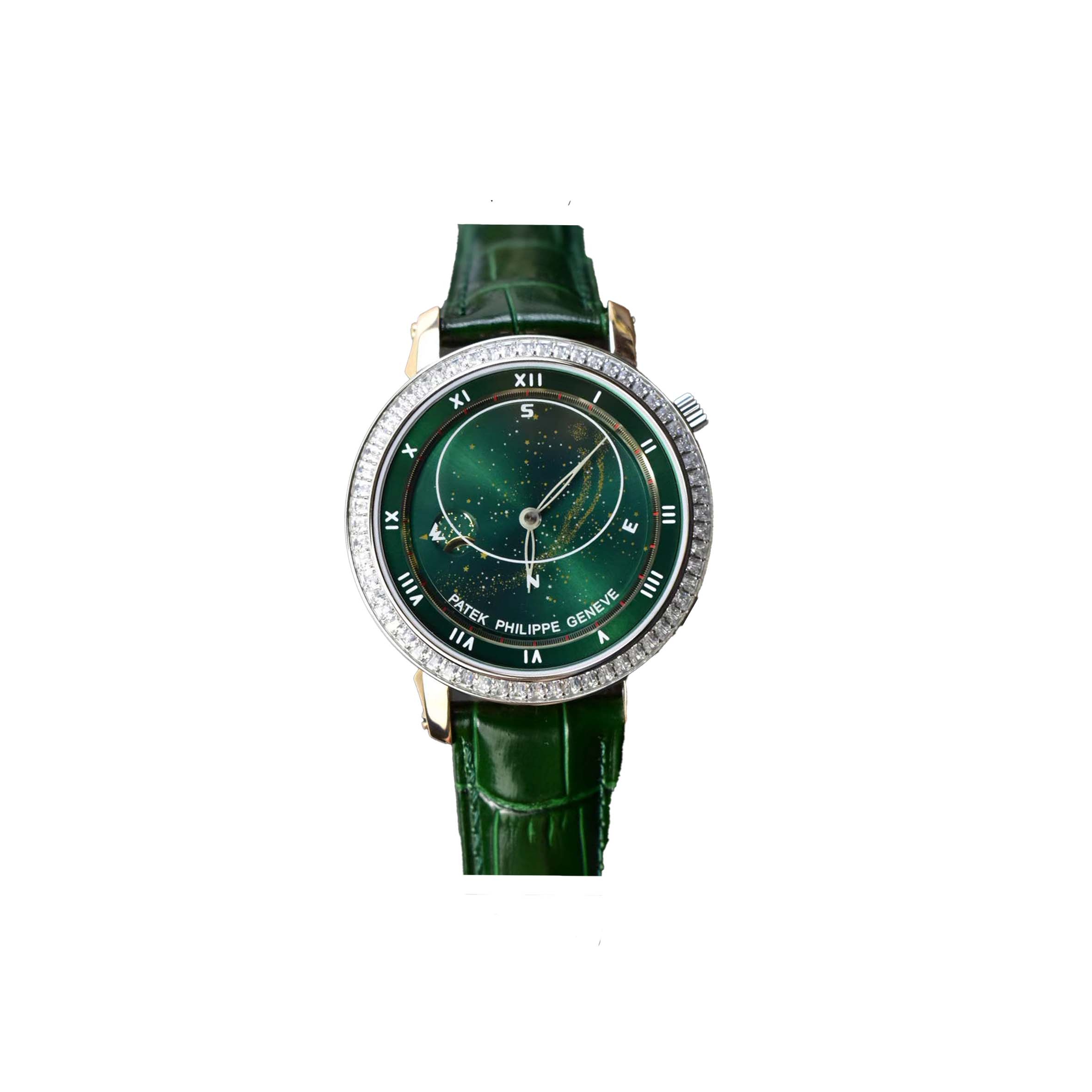 PATEK PHILIPPE STARRY SKY GREEN FACE WATCH 5102R